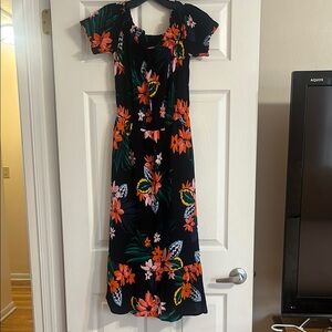 Old Navy Black Floral Dress